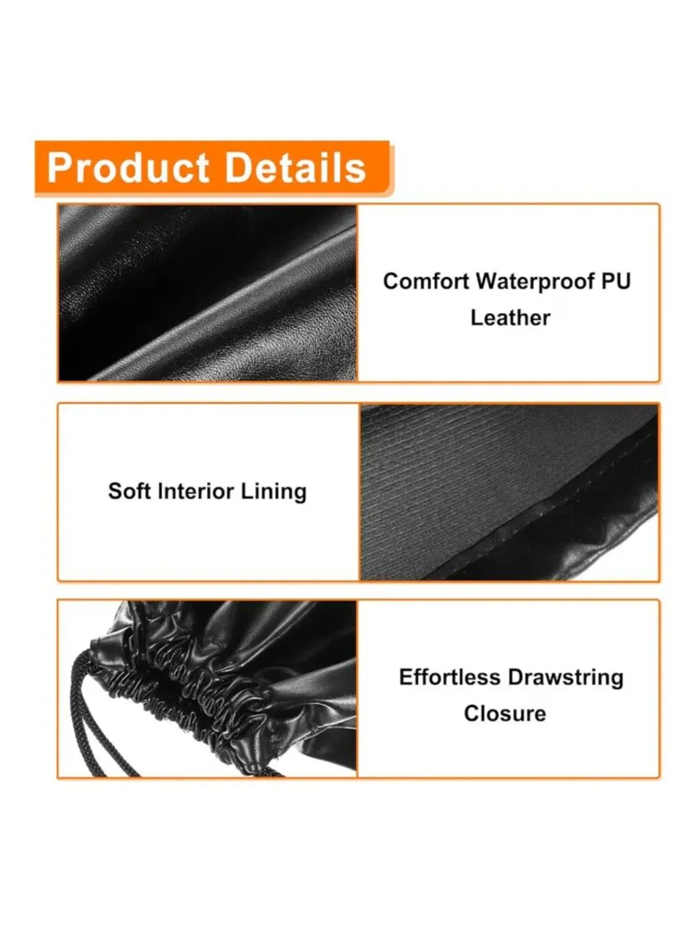 Harfington  Headphone Pouch Drawstring Headset Carrying Storage bag Travel